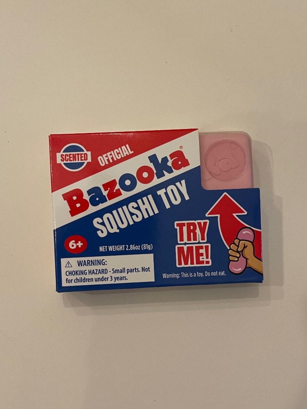 Official Bazooka SquishiToy Scented ~ NEW